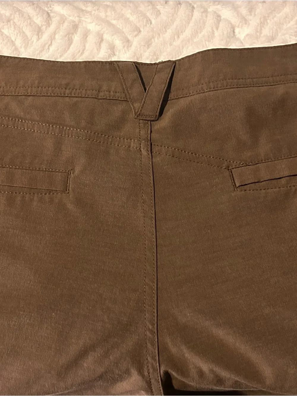Volcom Men's Shorts Chino Brown Flat-Front Shorts